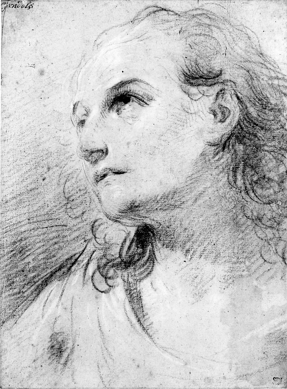 Portrait Of A Man With Shoulder Length Hair Digital Exhibits And Collections