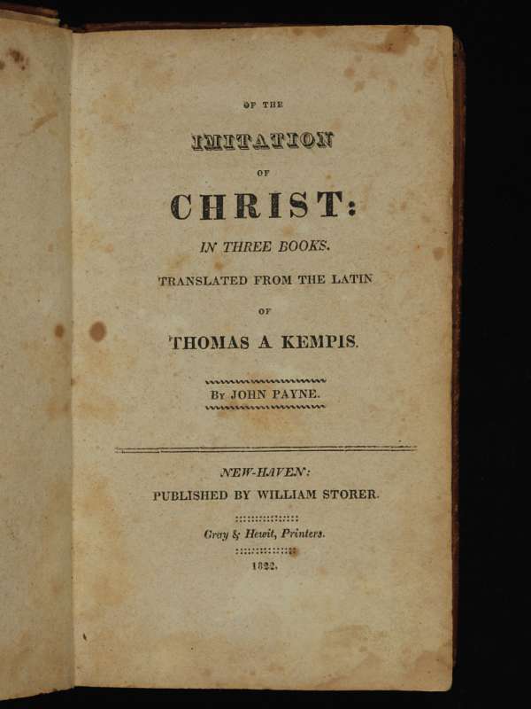 The Many Editions of the Imitation of Christ | Digital Exhibits The Many Editions of the Imitation of Christ | Digital Exhibits